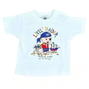 Vintage Pirate Treasure Island Las Vegas Single Stitch T-Shirt Size 12 Months